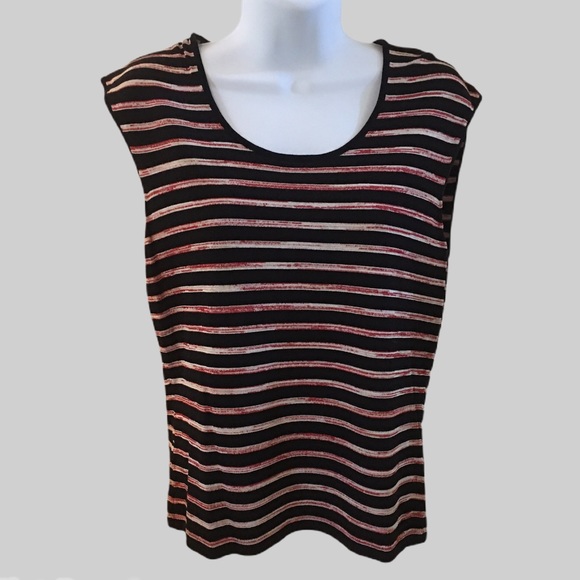 Tank Top ANNE KLEIN Size S Sleeveless Scoop Neck - Picture 3 of 12